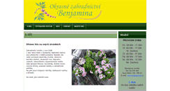 Desktop Screenshot of benjamina.cz