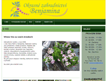Tablet Screenshot of benjamina.cz